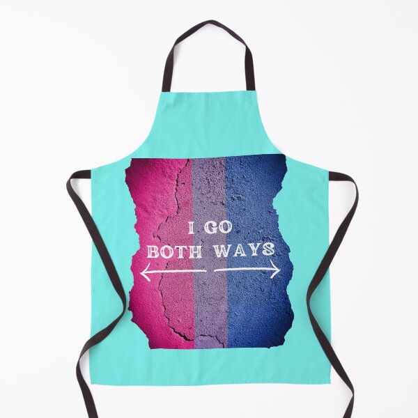 Item preview, I Go Both Ways Wall With The Bisexual Colors In Cyan designed and sold by LuckyKermit.