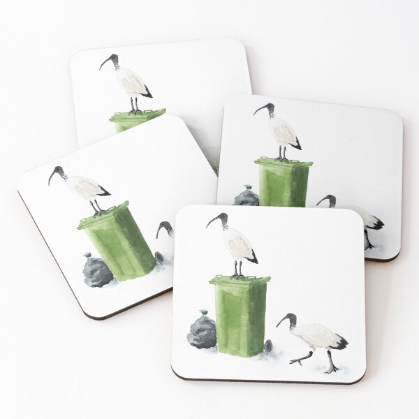 Item preview, Bin Chicken Watercolour Painting designed and sold by Nicky Rollings.