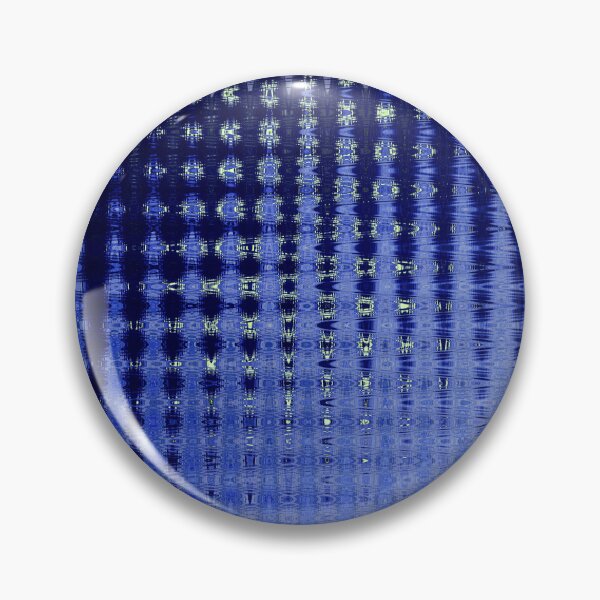 Item preview, Coastal Abstract Ocean Lines in Dark Blue Shades Water Aesthetic Reflection 4 of 4 designed and sold by Beachy.