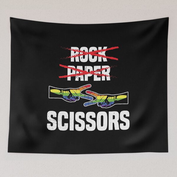 Item preview, Womens Rock Paper Scissors Funny Lgbt Pride Parade Lesbian designed and sold by haselshirt.