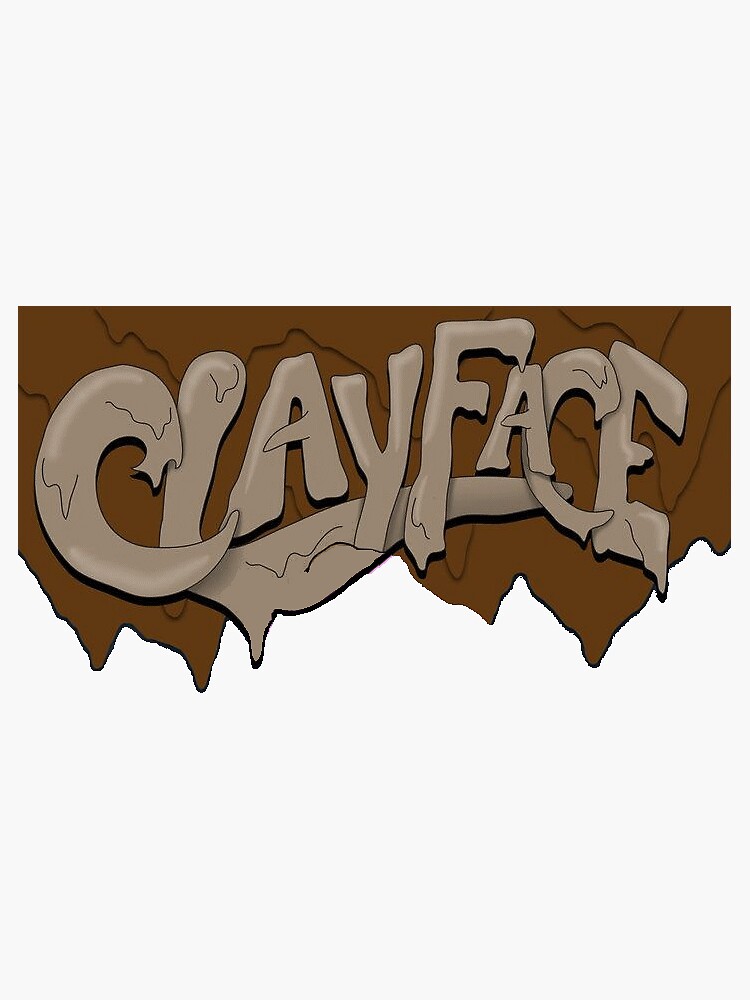 "Clayface logo" Sticker for Sale by ajrodz Redbubble