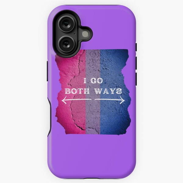 Item preview, I Go Both Ways Wall With The Bisexual Colors In Purple designed and sold by LuckyKermit.