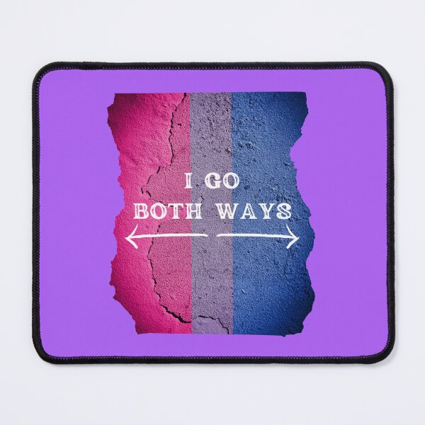 Item preview, I Go Both Ways Wall With The Bisexual Colors In Purple designed and sold by LuckyKermit.