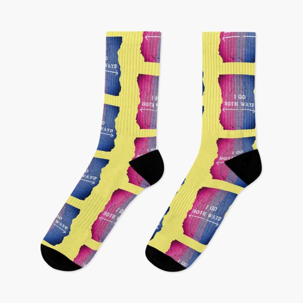 Item preview, Voy en ambos sentidos de la pared con los colores bisexuales en amarillo designed and sold by LuckyKermit.