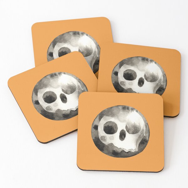 Item preview, Skull moon halloween spooky moon  designed and sold by pinkyfish1010.