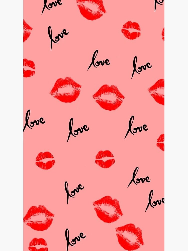 "LOVE x LIPS" Poster for Sale by Ninnadesign Redbubble