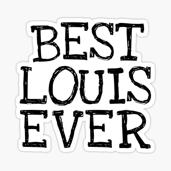 Louis Name - Handwritten Calligraphy Sticker for Sale by YelenaStore