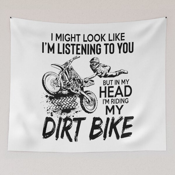 Item preview, In My Head I'm Riding My Dirt Bike designed and sold by SunsetGloww.