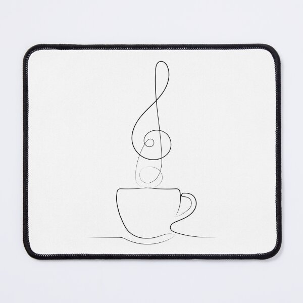 Item preview, Coffee And Music One Line Art | One Line Artist | Minimal Art | One Line Art | Minimalist designed and sold by One-Line-Artist.