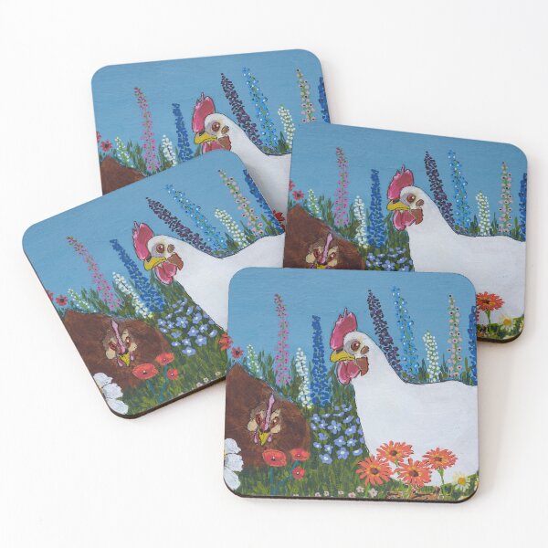 Item preview, Hens and flowers designed and sold by Jes Roger Petersen.