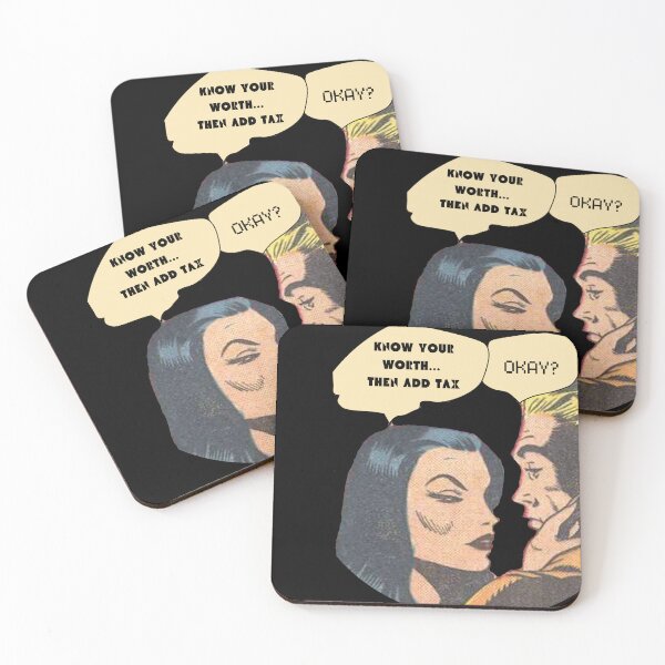 Item preview, KNOW YOUR WORTH, THEN ADD TAX- SAGFABULOUS designed and sold by SagFabulous.