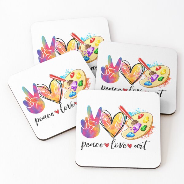 Item preview, Funny Artist - Peace Love Art designed and sold by SunsetGloww.