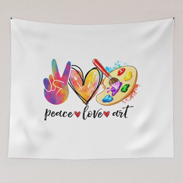 Item preview, Funny Artist - Peace Love Art designed and sold by SunsetGloww.