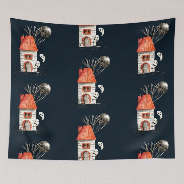 Item preview, Halloween haunted house  designed and sold by pinkyfish1010.