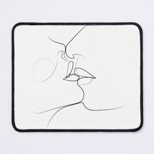 Item preview, Kiss Kiss One Line Art | One Line Artist | Minimal Art | One Line Art | Minimalist designed and sold by One-Line-Artist.