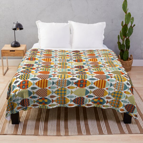Item preview, geometric fishes designed and sold by Angela Sbandelli.