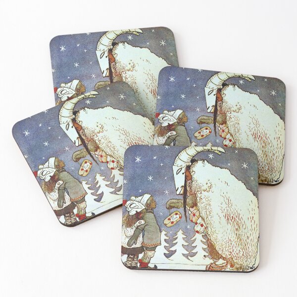 Item preview, Julbocken (Yule Goat) Greetings- John Bauer designed and sold by forgottenbeauty.