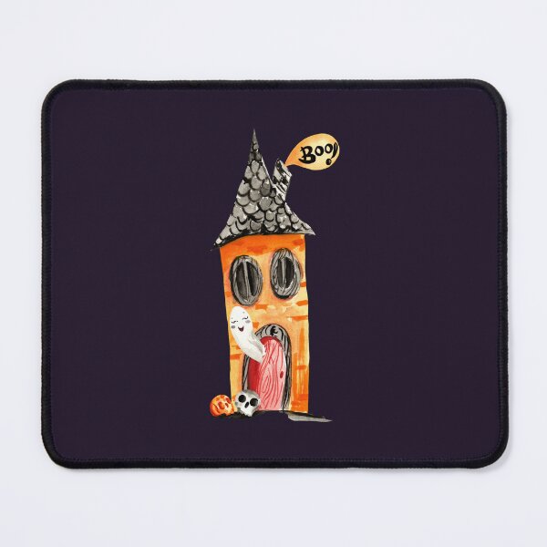 Item preview, BOO! halloween haunted house and cute ghost designed and sold by pinkyfish1010.