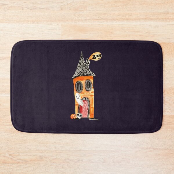 Item preview, BOO! halloween haunted house and cute ghost designed and sold by pinkyfish1010.