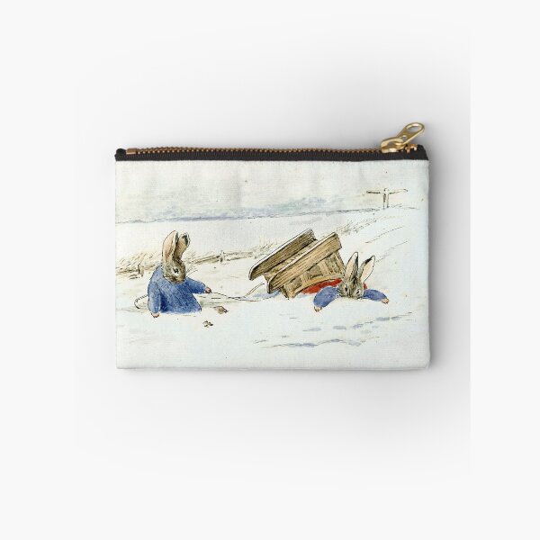 Item preview, Sledding Bunnies Take a Tumble - Beatrix Potter Christmas designed and sold by forgottenbeauty.