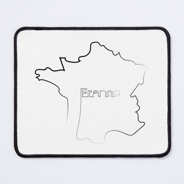 Item preview, France Map | One Line Art | One Line Artist | Minimal Art | Map Of France designed and sold by One-Line-Artist.