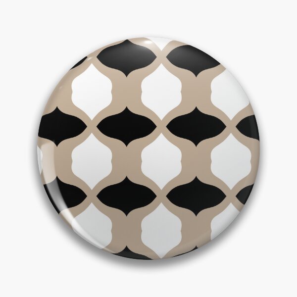 Item preview, Soft Curves Pattern - Taupe, Black and White designed and sold by LAEC-Shop.