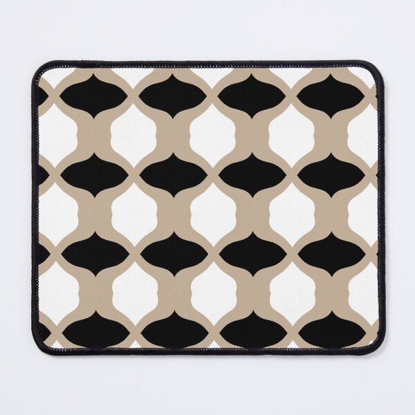 Item preview, Soft Curves Pattern - Taupe, Black and White designed and sold by LAEC-Shop.