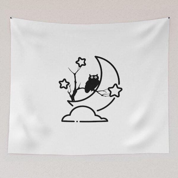 Item preview, Owl on a Branch Illustration designed and sold by Pikasso 1.