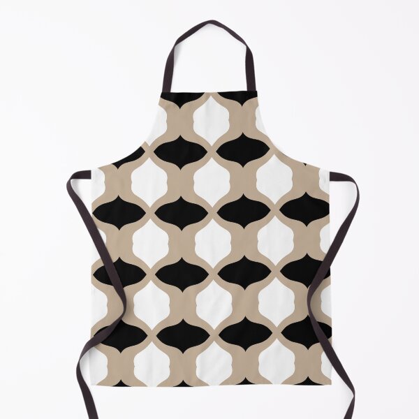 Aperçu de l'œuvre Motif courbes douces - taupe, noir et blanc créée et vendue par LAEC-Shop.