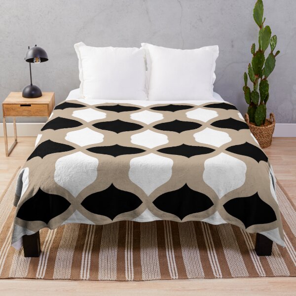 Item preview, Soft Curves Pattern - Taupe, Black and White designed and sold by LAEC-Shop.