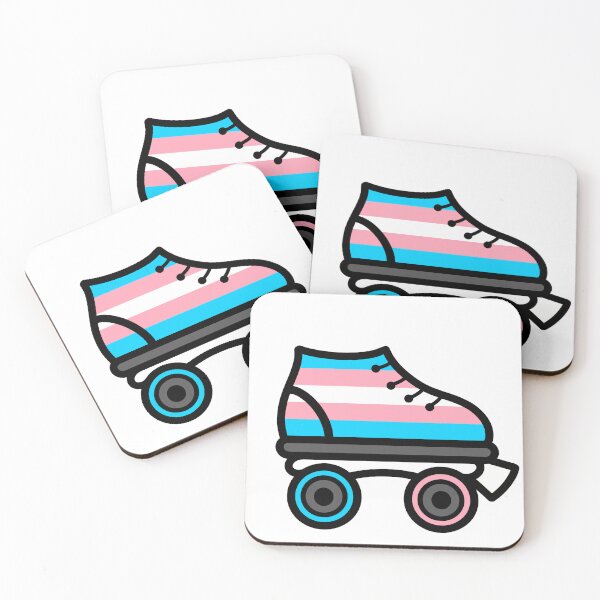 Item preview, Roller Derby Transgender Flag Skate designed and sold by Widdershins  Art.