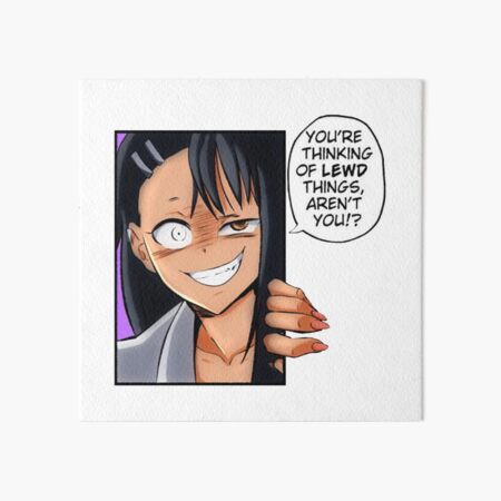 Nagatoro Fangs Art Board Print for Sale by Hellfire98