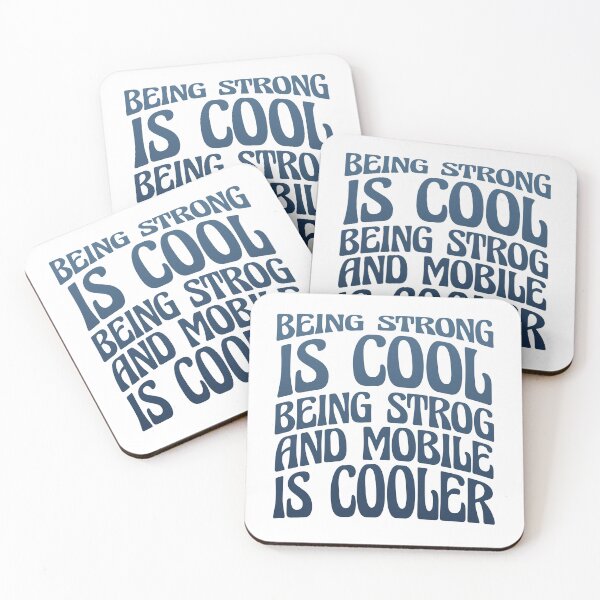 Item preview, Being Strong and Mobile is Cool Funny Yoga Quote designed and sold by 5thseason-shop.