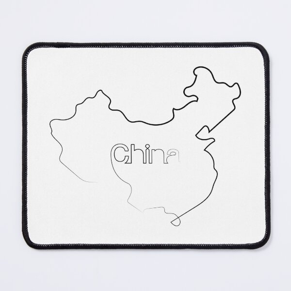 Item preview, China Map | One Line Art | One Line Artist | Minimal Art | Map Of China designed and sold by One-Line-Artist.
