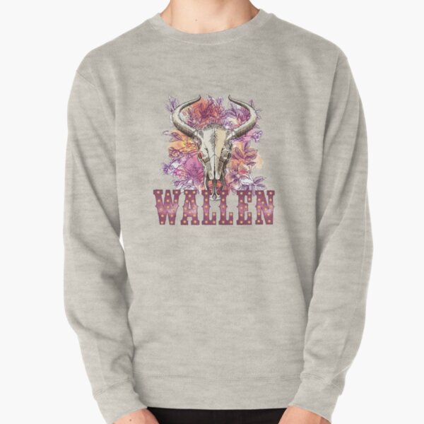 pink flower wallen Pullover Sweatshirt