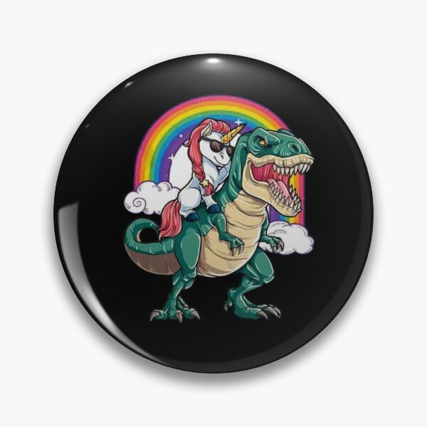 Item preview, Unicorn Riding Dinosaur T Rex Funny Party Rainbow Squad Best Gift Top  designed and sold by Diferenty Shop  ⭐⭐⭐⭐⭐.