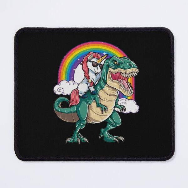 Item preview, Unicorn Riding Dinosaur T Rex Funny Party Rainbow Squad Best Gift Top  designed and sold by Diferenty Shop  ⭐⭐⭐⭐⭐.
