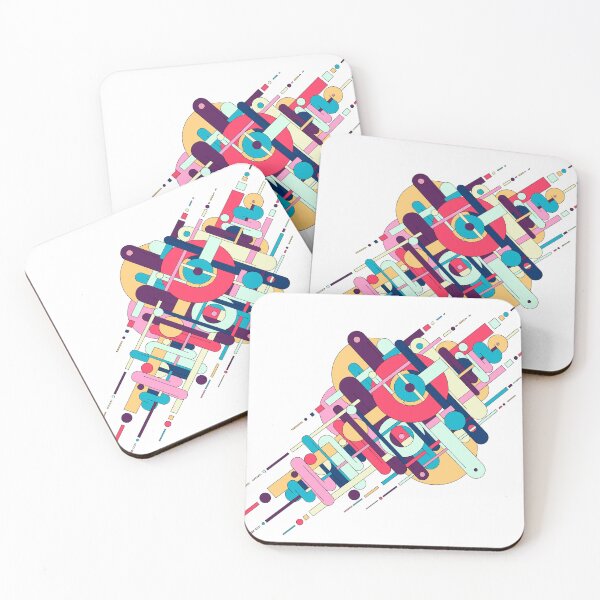 Item preview, Abstract geometric colorful vector pattern designed and sold by Familyshmot.