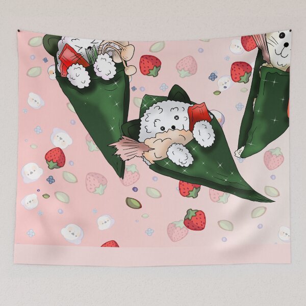 Item preview, cartoon sushi temaki designed and sold by CuisineCat.