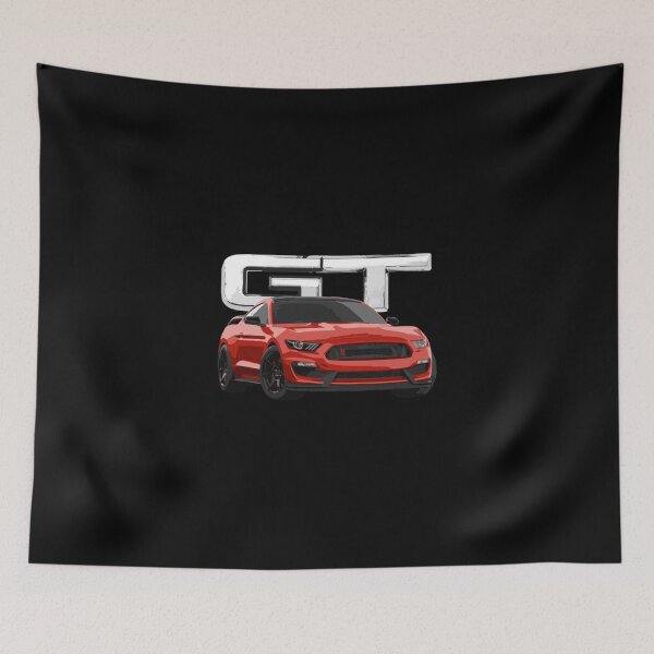 Item preview, Mustang Gt V8 Gt350 Gt500 Grand Touring Racing Stripe Design Red Classic T-Shirt designed and sold by pennysarabb.