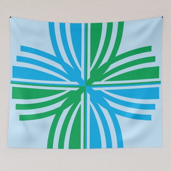 Item preview, Flower Shaped Plus Sign Bold Pattern Radiating From the Center designed and sold by Wiggly Lines.
