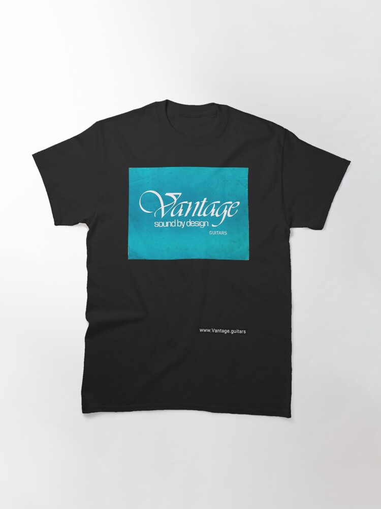 Thumbnail 2 of 7, Classic T-Shirt, Vantage guitars Sound By Design logo (sbd2022-08) designed and sold by Regal-Music.