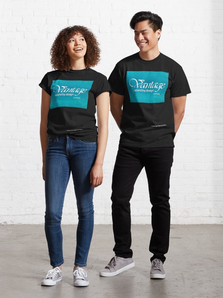 Thumbnail 1 of 7, Classic T-Shirt, Vantage guitars Sound By Design logo (sbd2022-08) designed and sold by Regal-Music.