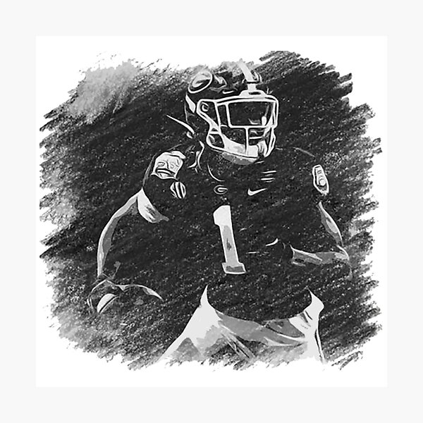 George Pickens PIttsburgh Steelers 2/5 ACEO Fine Art Print Card By:Q Pose 1