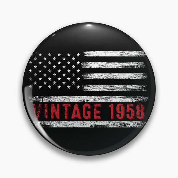 Item preview, 64th Birthday Gifts Vintage 1958 American Flag designed and sold by MoHaCo.