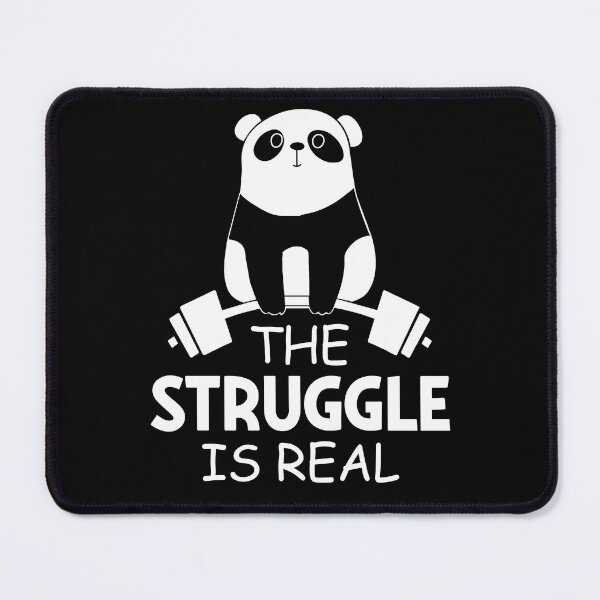 Item preview, Funny Gym Panda - The Struggle Is Real designed and sold by SunsetGloww.