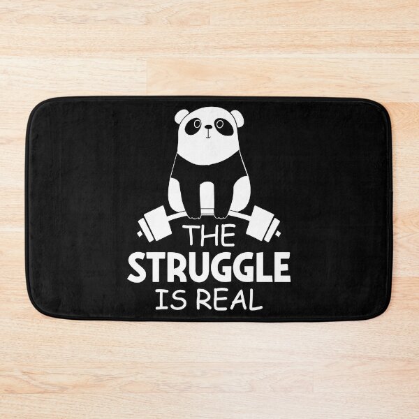 Item preview, Funny Gym Panda - The Struggle Is Real designed and sold by SunsetGloww.