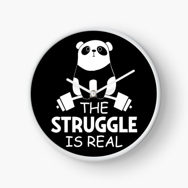 Item preview, Funny Gym Panda - The Struggle Is Real designed and sold by SunsetGloww.