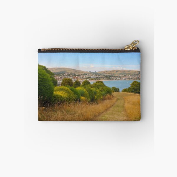 Item preview, Hill view of Swanage and cliffs from hillside   designed and sold by lightmonger.