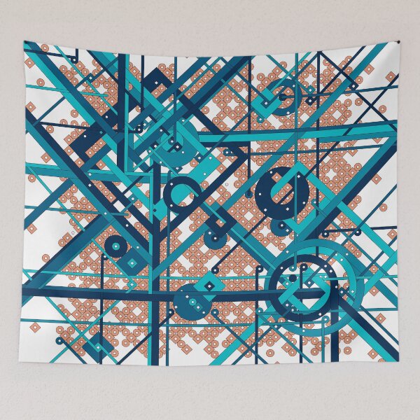 Item preview, Abstract geometric colorful vector pattern designed and sold by Familyshmot.